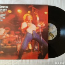 Discos de vinilo: WARREN ZEVON, STAND IN THE FIRE RECORDED LIVE AT THE ROXY (HISPAVOX) LP ESPAÑA - ENCARTE
