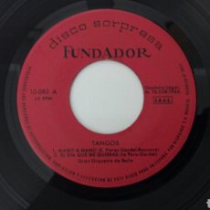 Discos de vinilo: GRAN ORQUESTA DE BAILE 1965 TANGOS DISCO SORPRESA FUNDADOR