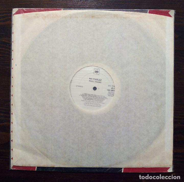 Discos de vinilo: LP PAUL YOUNG - NO PARLEZ - CBS 1982 - Foto 3