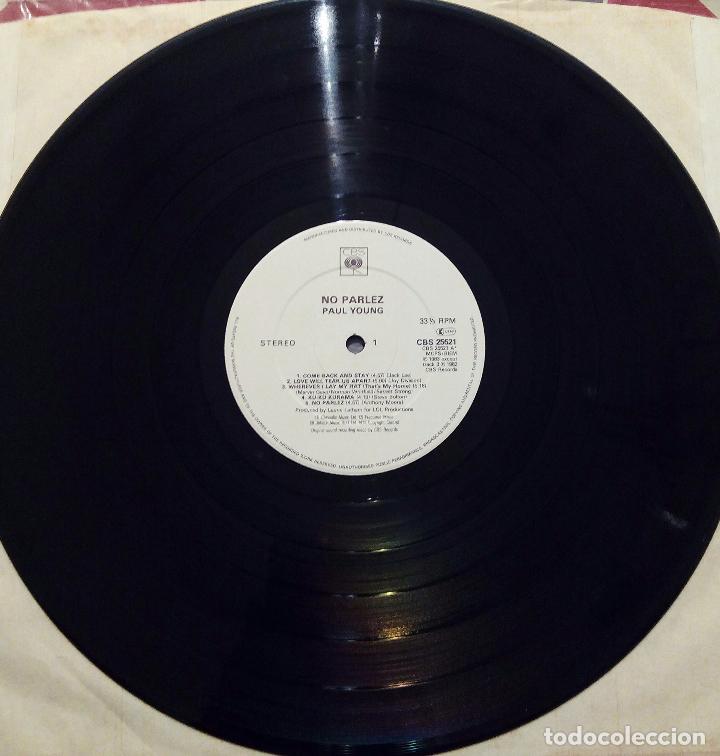 Discos de vinilo: LP PAUL YOUNG - NO PARLEZ - CBS 1982 - Foto 4