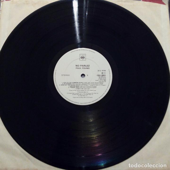 Discos de vinilo: LP PAUL YOUNG - NO PARLEZ - CBS 1982 - Foto 5