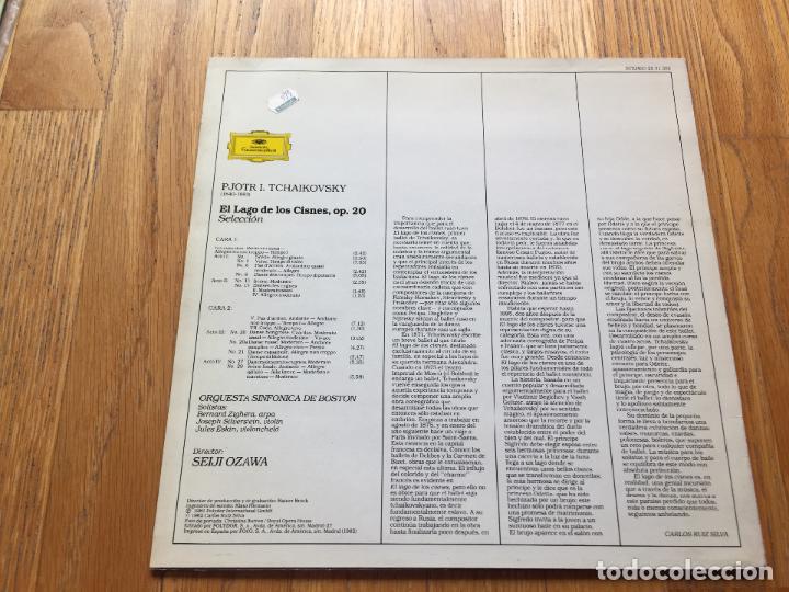Discos de vinilo: PETER TSCHAIKOWSKY, EL LAGO DE LOS CISNES Boston Symphony Orchesta - Foto 2