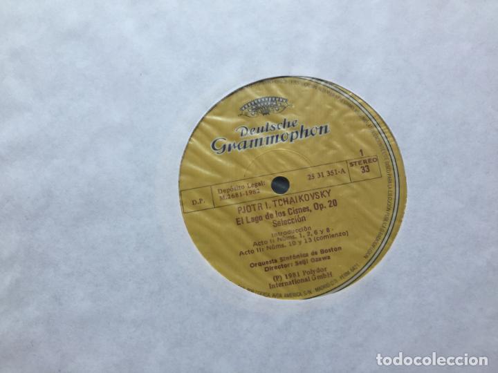 Discos de vinilo: PETER TSCHAIKOWSKY, EL LAGO DE LOS CISNES Boston Symphony Orchesta - Foto 3