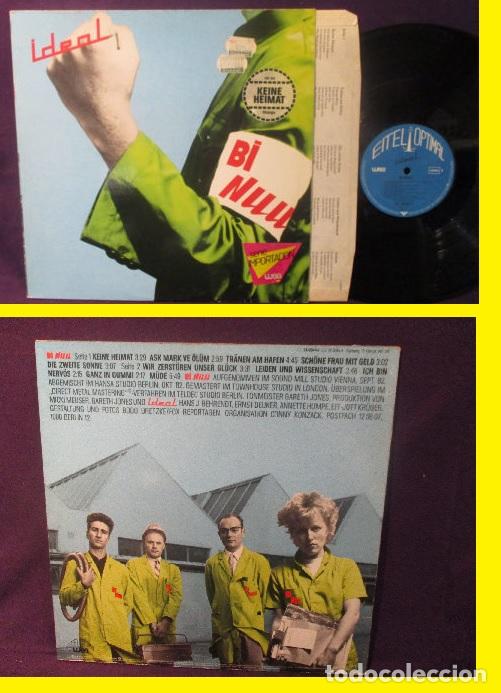 Discos de vinilo: ideal - Bi NUU 1982 - completa 1&ordf; edic org germany + insert, todo impecable - Foto 1