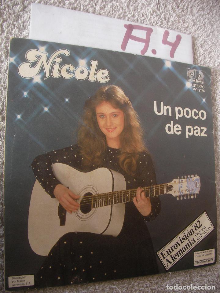 Vinyl-Schallplatten: ANTIGUO SINGLE VINILO - NICOLE - ENVIO INCLUIDO A ESPA&Ntilde;A