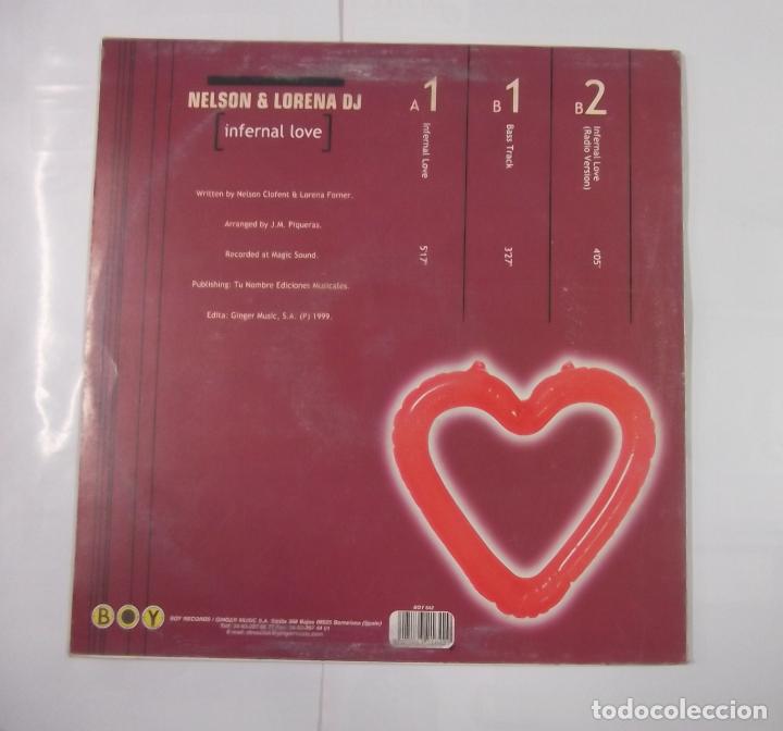 Discos de vinilo: NELSON & LORENA DJ. INFERNAL LOVE. TDKDA20 - Foto 2