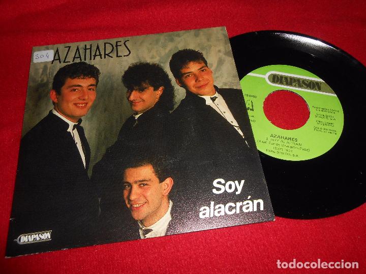 Discos de vinilo: AZAHARES SOY ALACRAN/EL POZO DONDE BEBES 7'' 1992 DIAPASON PROMO