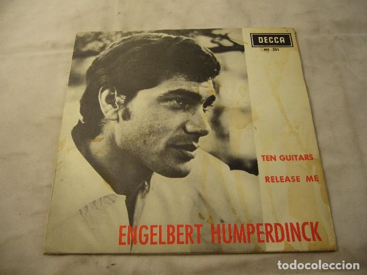 Discos de vinilo: ENGELBERT HUMPERDINCK - TEN GUITARS / RELEASE ME - SINGLE SPAIN 1966 - Foto 1