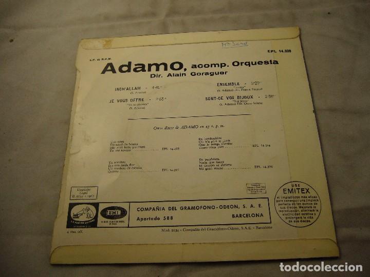 Discos de vinilo: ADAMO ?&ndash; INCH ALLAH - LA VOZ DE SU AMO 1967 - Foto 4