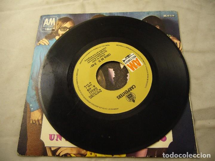 Discos de vinilo: CARPENTERS - CERCA DE T&Iacute; - UN BILLETE COMPRO - Foto 3
