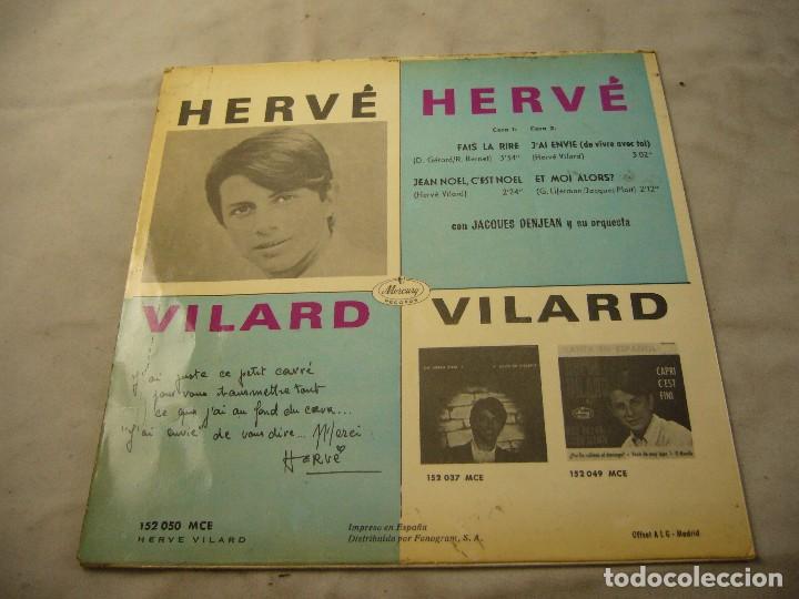 Discos de vinilo: EP-HERVE VILARD-FAIS LA RIRE-SPAIN-1966 - Foto 5