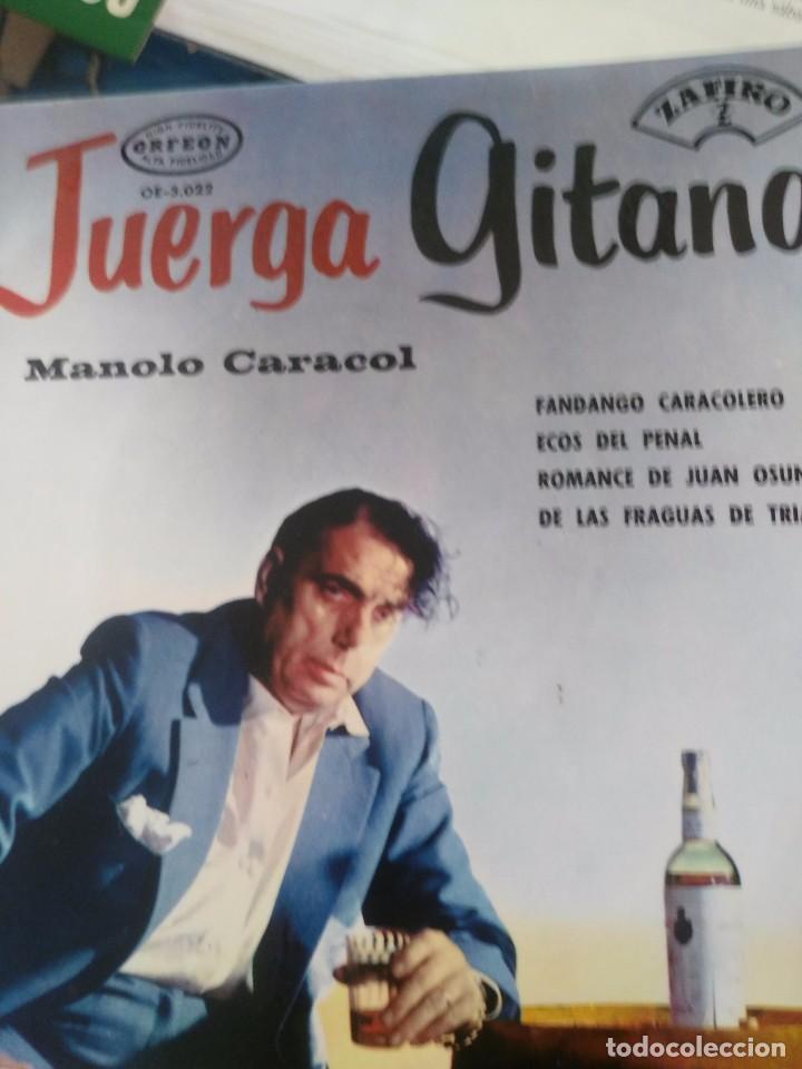 Discos de vinilo: Manolo Caracol juerga gitana - Foto 1