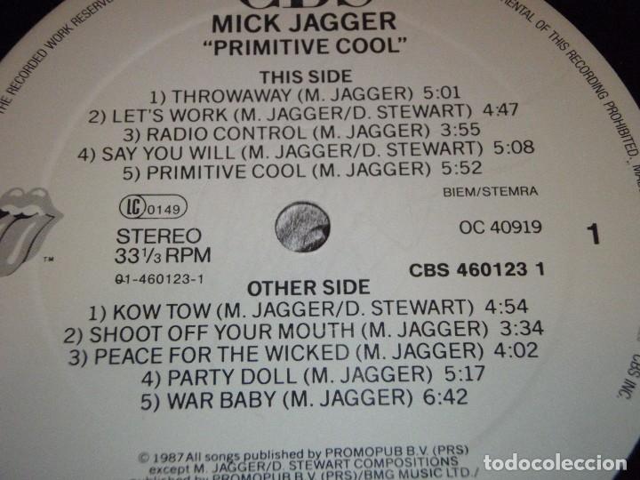 Discos de vinilo: Mick Jagger &ndash; Primitive Cool Holanda 1987 CBS - Foto 5