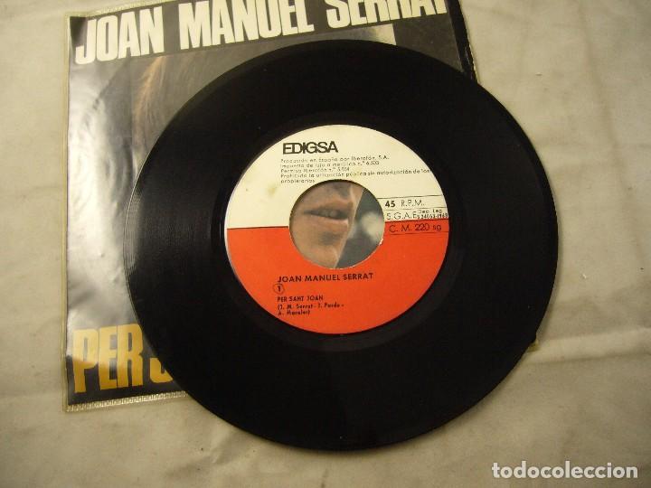 Discos de vinilo: JOAN MANUEL SERRAT PER SANT JOAN EP 1968 - Foto 3