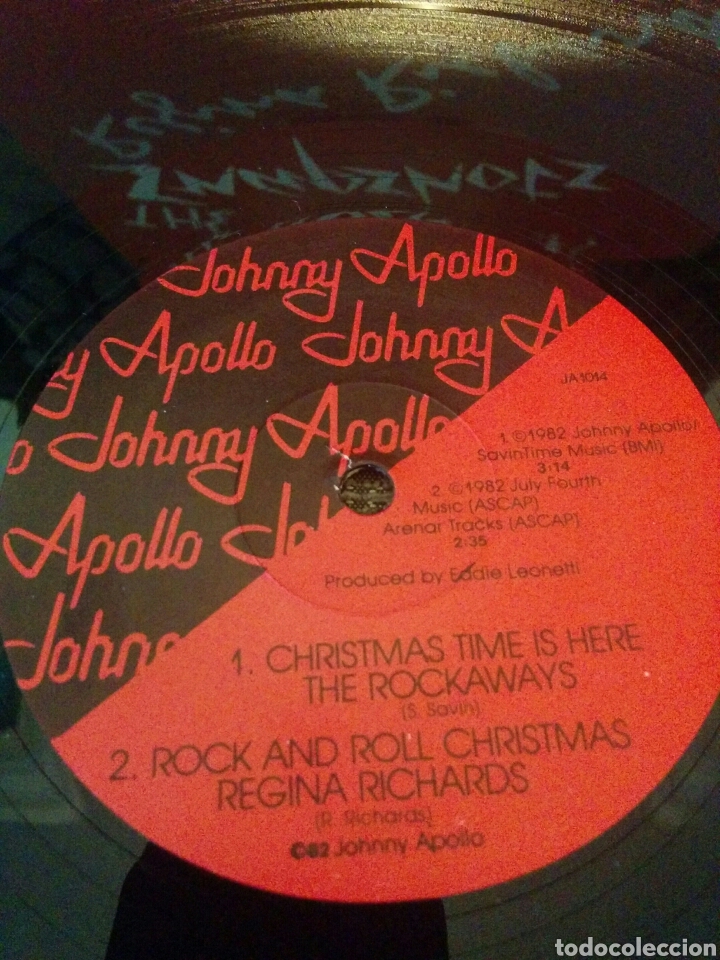 Discos de vinilo: JOHNNY APOLLOS CHRISTMAS LP 1982 - Foto 5 - 99452110
