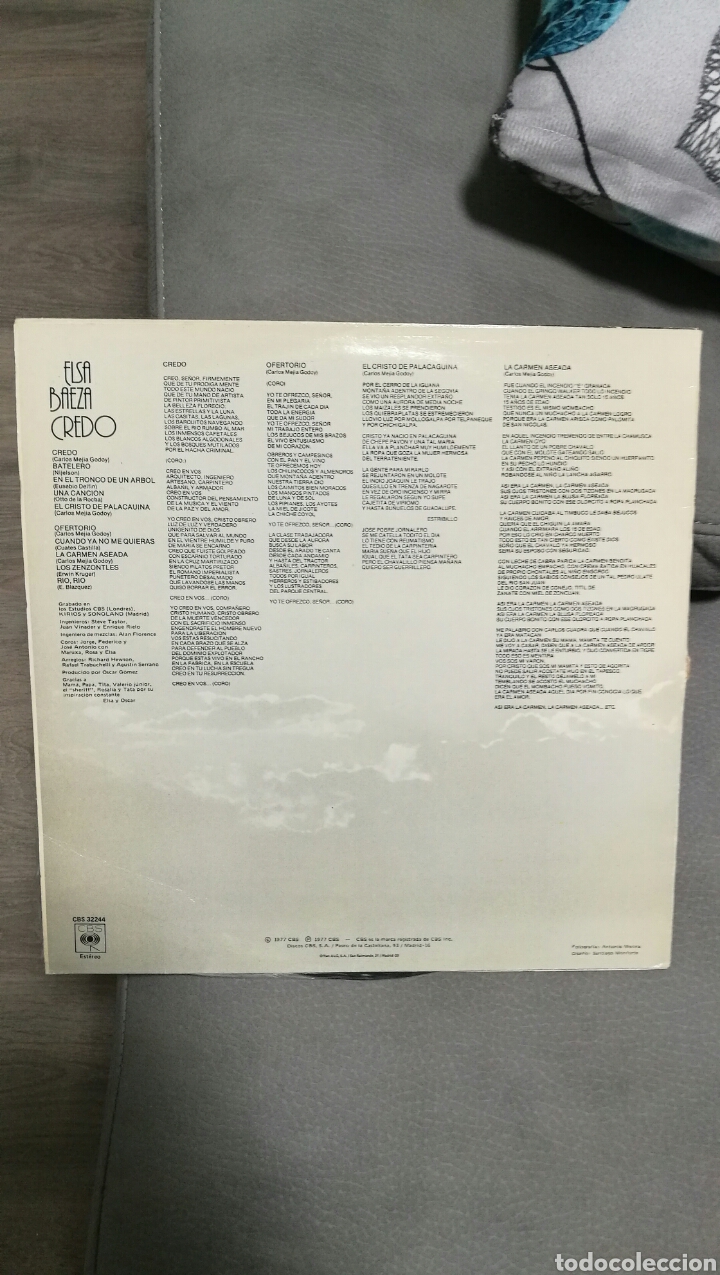 Discos de vinilo: Disco vinilo Elsa Baeza &rdquo;credo&rdquo; - Foto 2