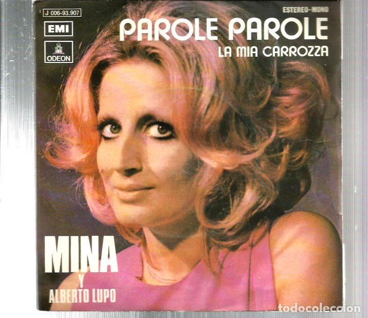 Discos de vinilo: SG MINA & ALBERTO LUPO : PAROLE PAROLE - Foto 1