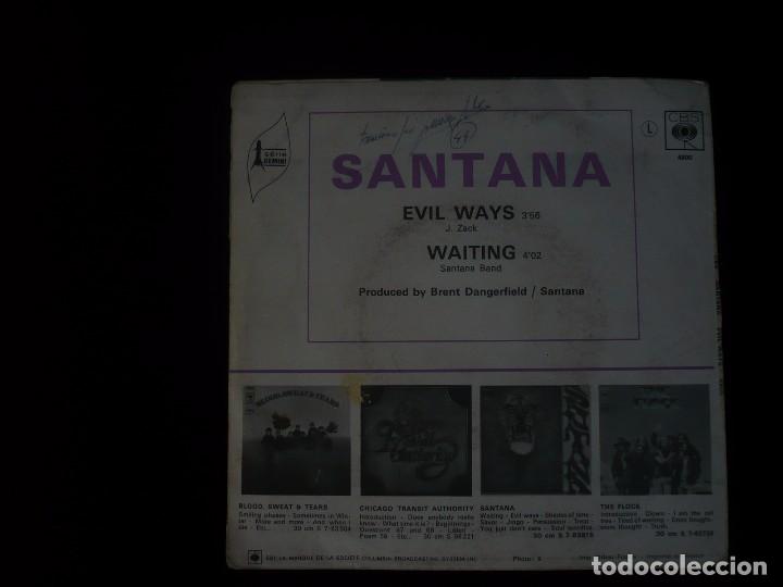 Discos de vinilo: santana evil ways - hecho en francia - Foto 2