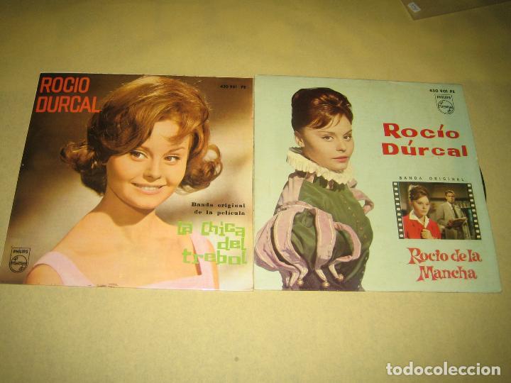 Discos de vinilo: ROCIO DURCAL - LOTE DE DOS SINGLES - Foto 1