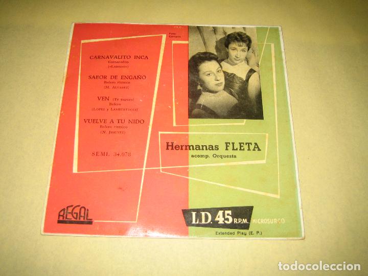 Discos de vinilo: HERMANAS FLETA - SINGLE - Foto 1