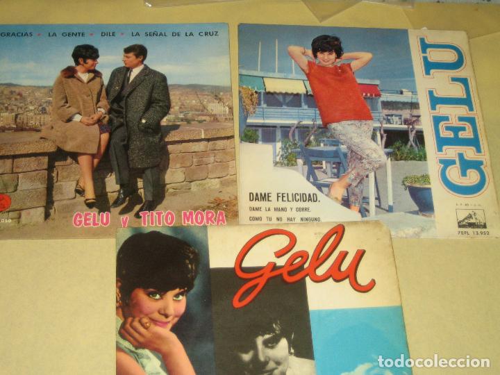 Discos de vinilo: GELU - LOTE DE 3 SINGLES - Foto 1