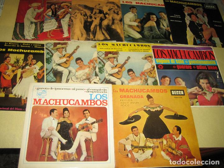 Discos de vinilo: LOS MACHUCAMBOS - LOTE DE 10 SINGLES - Foto 1