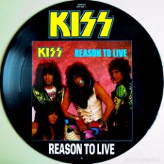 Discos de vinilo: KISS - REASON TO LIVE - MAXI-SINGLE DE VINILO, PICTURE DISC, NUEVO, EN FUNDA GENERICA DE PVC. Lote 99485483