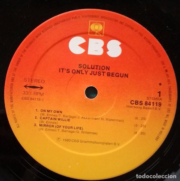 Discos de vinilo: Solution - Its only just begun . EDICI&Oacute;N HOLANDESA - Foto 4