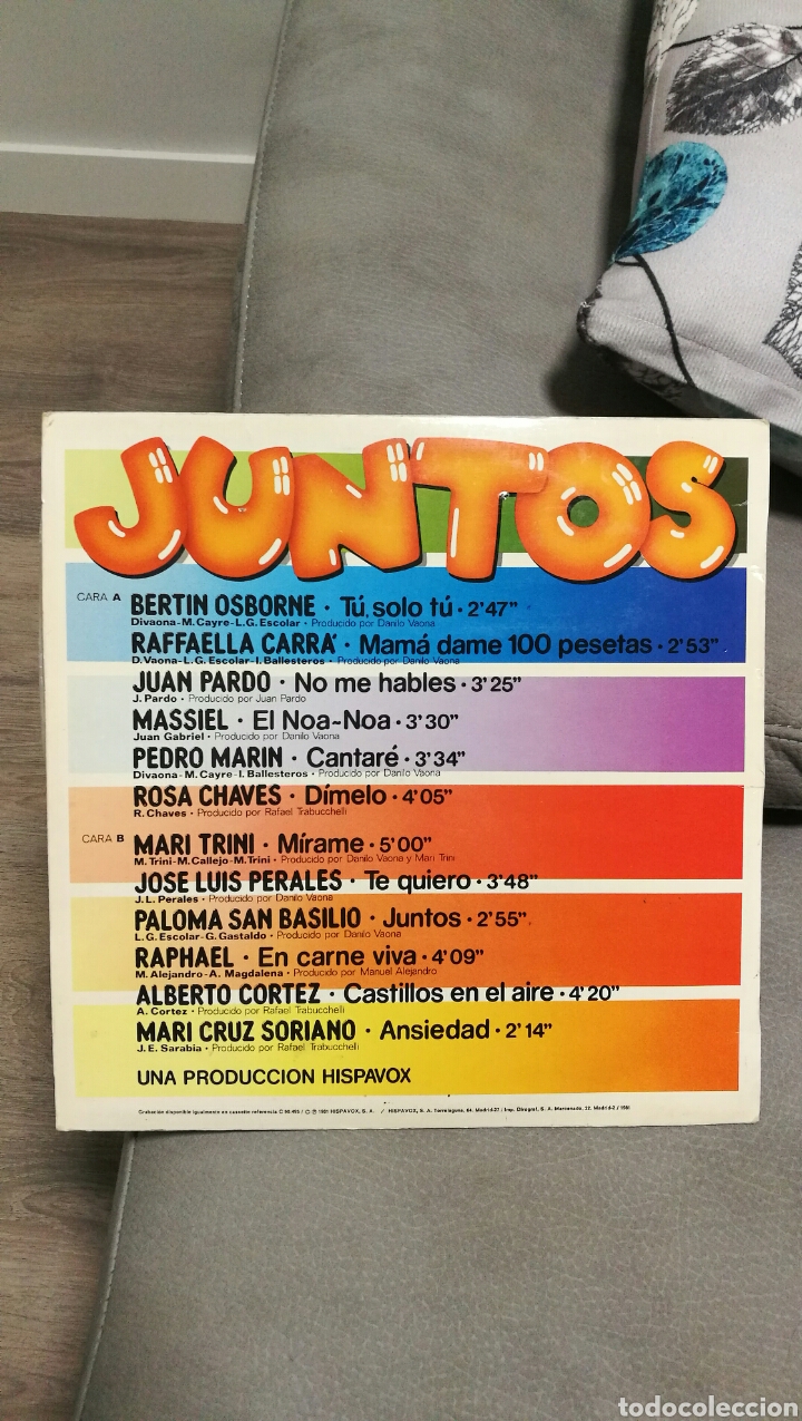 Discos de vinilo: Disco de vinilo Juntos. - Foto 2