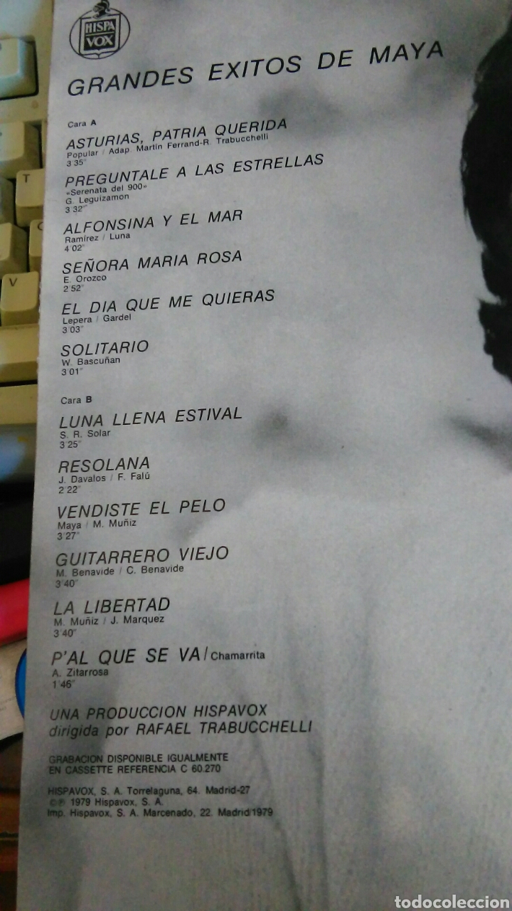 Discos de vinilo: Geandes exitos de maya lp.1979.rareza - Foto 2