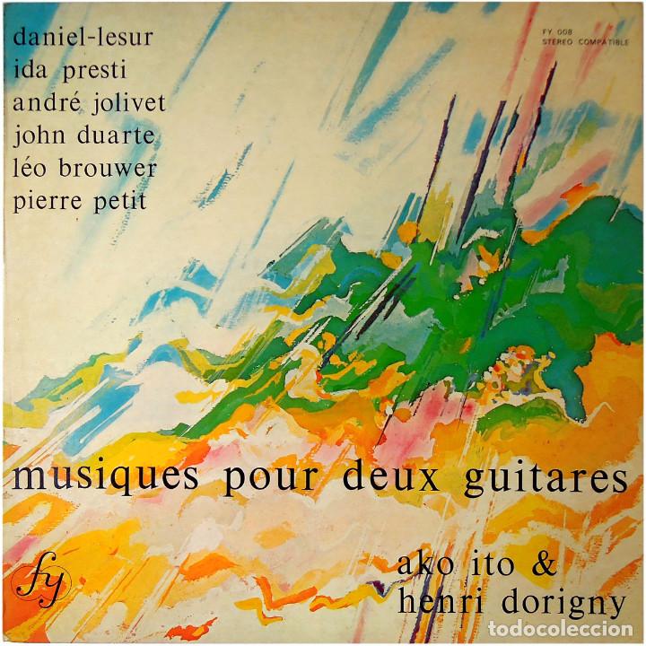 Discos de vinilo: Ako Ito & Henri Dorigny &ndash; Musiques Pour Deux Guitares - Lp France 1975 - FY 008