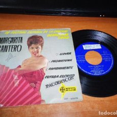 Discos de vinilo: MARGARITA CANTERO LLEVAN IV FESTIVAL DE LA CANCION BENIDORM 1962 EP VINILO SAEF 4 TEMAS 