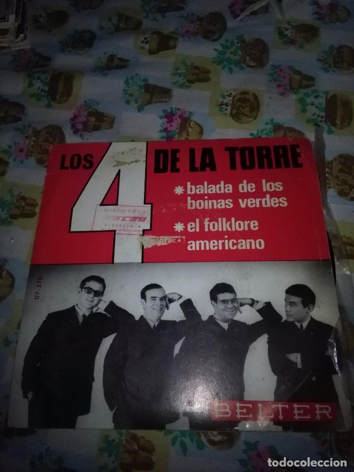 Discos de vinilo: LOS 4 DE LA TORRE. BALADA DE LOS BOINAS VERDES. MB1 - Foto 1