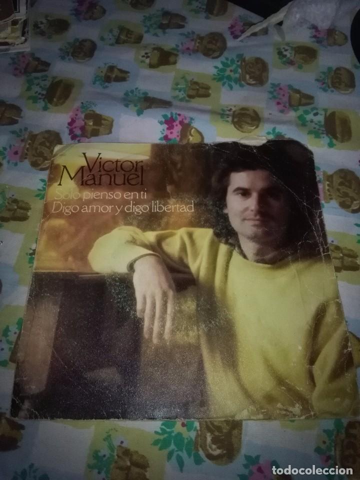 Discos de vinilo: VICTOR MANUEL. SOLO PIENSO EN T&Iacute;. MB1 - Foto 1