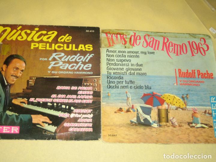 Discos de vinilo: RUDOLF PACHE - LOTE DE DOS SINGLES - Foto 1