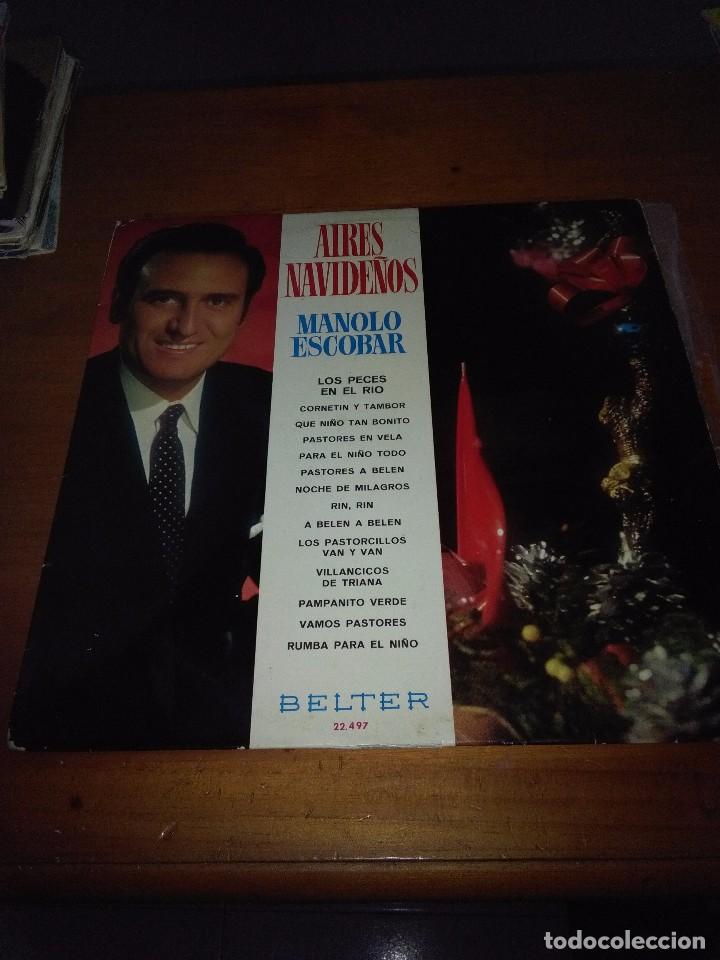 Discos de vinilo: MANOLO ESCOBAR. AIRES NAVIDE&Ntilde;OS. C1V - Foto 1