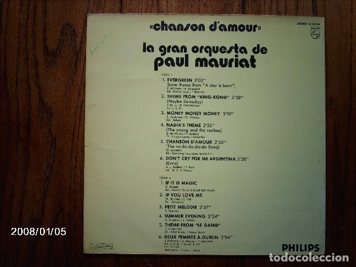 Discos de vinilo: paul mauriat  -  chanson d&acute;amour - Foto 2
