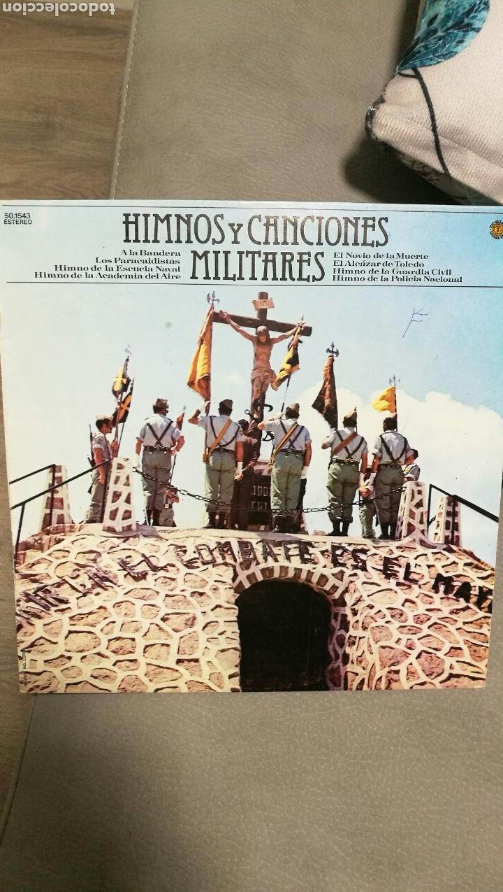 Discos de vinilo: Disco de vinilo himno y canciones militares. - Foto 1