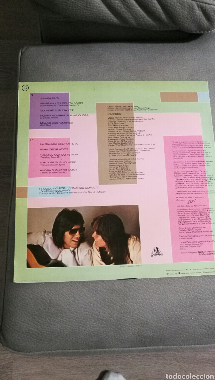Discos de vinilo: Disco de vinilo de Jos&eacute; Feliciano. - Foto 2