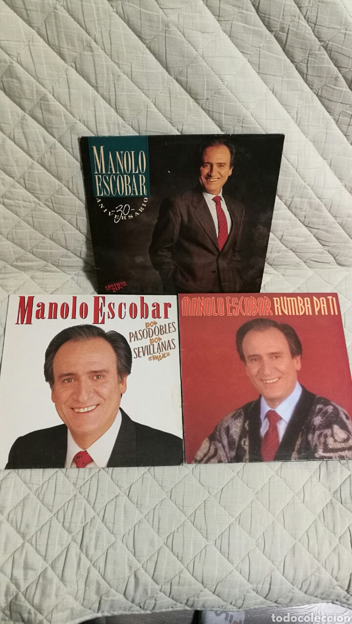 Discos de vinilo: 3 discos de vinilo de Manolo Escobar. - Foto 1