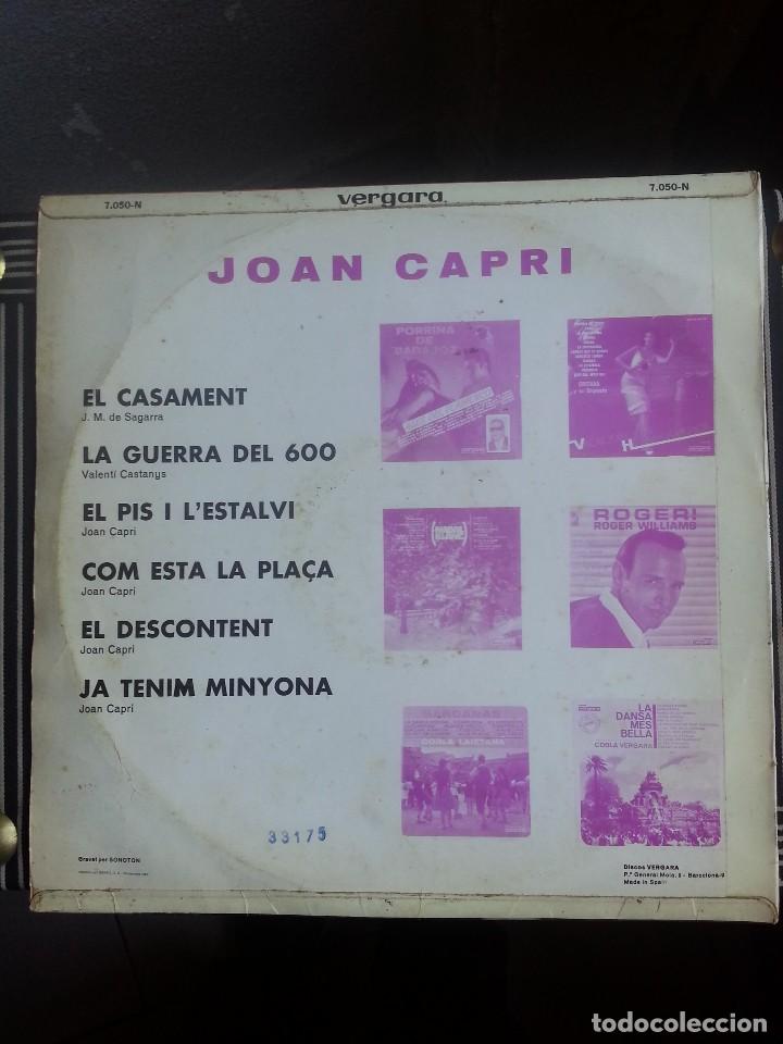 Discos de vinilo: JOAN CAPRI - LA GUERRA DEL 600 . - Foto 2