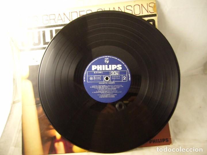 Discos de vinilo: Les grandes chansons de juliette greco philips - Foto 2