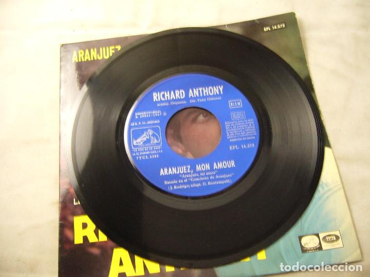 Discos de vinilo: RICHARD ANTHONY EP ARANJUEZ, MON AMOUR 1967 - Foto 2