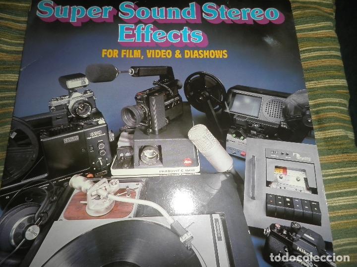Discos de vinil: SUPER SOUND STEREO EFFECTS FOR FILM, VIDEO & DIASHOWS DOBLE LP - ORIGINAL ALEMAN - MCR SIN FECHA -