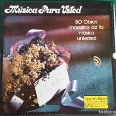 Discos de vinilo: MUSICA PARA USTED 10 LPS 80 OBRAS MAESTRAS DE LA MÚSICA UNIVERSAL. Lote 100066131