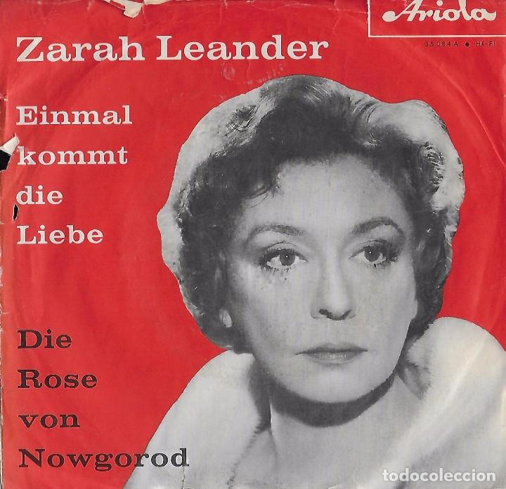 Discos de vinilo: ZARAH LEANDER. COLECCI&Oacute;N. 3 SINGLES+ 1 - Foto 1