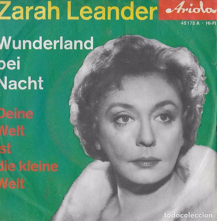 Discos de vinilo: ZARAH LEANDER. COLECCI&Oacute;N. 3 SINGLES+ 1 - Foto 2