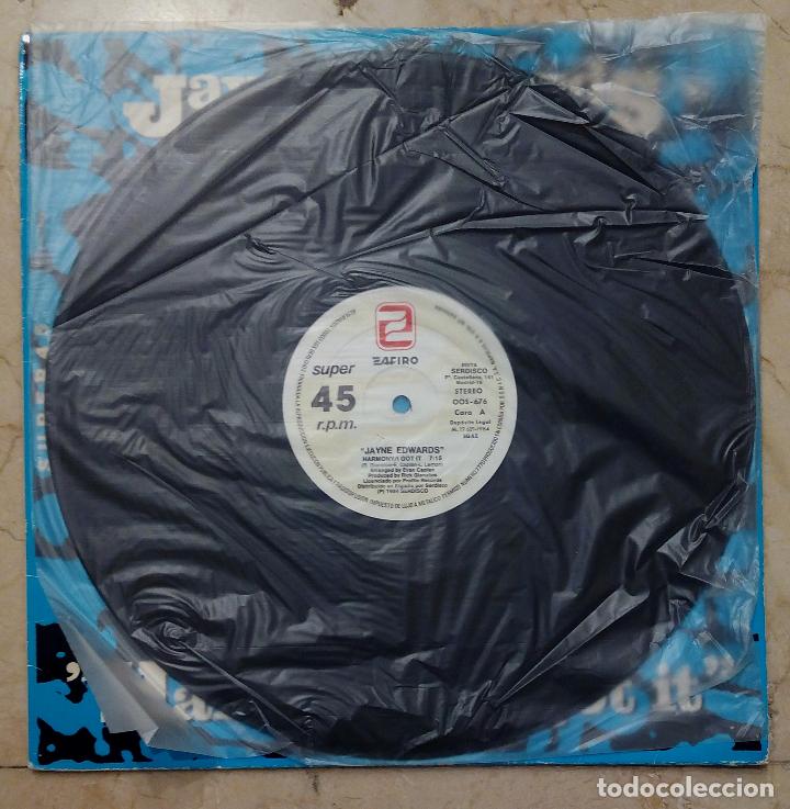 Discos de vinilo: MAXI SINGLE JAYNE EDWARDS - HARMONY/I GOT IT - SONIC 1984. - Foto 2