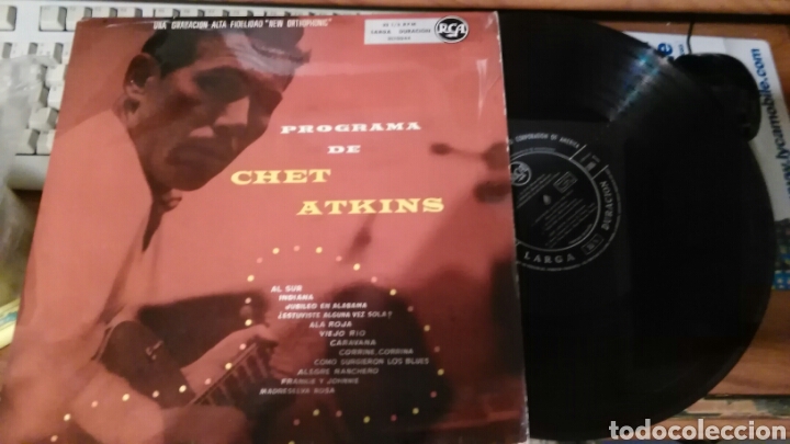 Discos de vinilo: Programa de chet atkins lp espa&ntilde;a - Foto 1