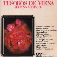 Discos de vinilo: JOHANN STRAUSS TESOROS DE VIENA - EL BELLO DANUBIO AZUL..LP GRAMUSIC DE 1971 RF-4085 , BUEN ESTADO